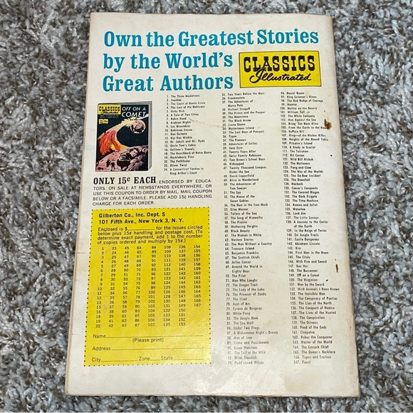 VINTAGE 1943 GOLDEN AGE The Three Musketeers Classics Illustrated Comic #1 - Picture 7 of 7